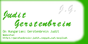 judit gerstenbrein business card